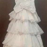 لباس تور دخترانه تمیز و مرتب طوسی رنگ فقط ۵۰۰تومان