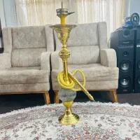 قلیون فلزی عربی طلایی نو