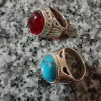 دو عدد انگشتر نقره