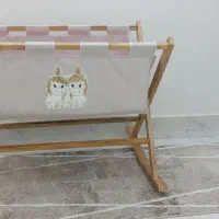 گهواره چوبی نوزاداستفاده نشده دوقلو