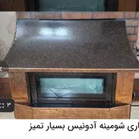 بخاری شومینه ای مارک آدونیس بسیار تمیز