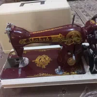 چرخ خیاطی شهاب قدیمی زرشکی رنگ