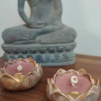 دوعدد شمع نو پتینه معطر
