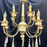 لوستراسکای مدل لب تابی سنگی8+1+1شعله برنج جدیدFH22