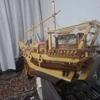 کشتی چوبی(لنج ناخدا) کار دست صنایع دستی از چوب