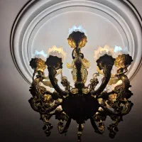 لوستر برنج (برنز)۱۲شعله سالم ۲ عدد