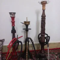 قلیان چوب سرخ و عربی و گردو