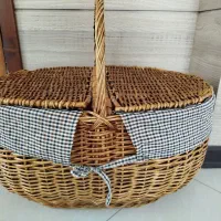 سبد پیک نیک حصیری