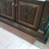 ۲ عدد کنسول تمام چوب منبت کار شده