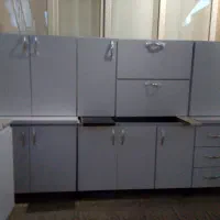 کابینت بدنه فلز در چوبی آماده ارتفاع بلندجدید