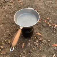 تابه دسته چوبی چدن روسی