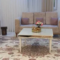 مبلمان۷نفره به همراه میز جلو مبلی و میزهای پذیرایی