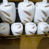 سرویس ادویه دار سماوری سرامیکی استند دار