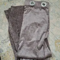 والان پرده مخمل طوسی