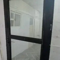 درب یو پی وی سی وین تک  ۲رنگ شیشه ۶میل رفلکس