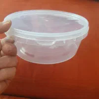 ظرف خرما سطل خرما یک کیلو شفاف و رنگی