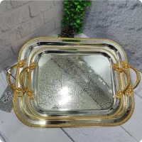 پخش سینی استیل تک و جفتی ضخیم + انواع سوفله خوری