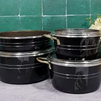 قابلمه دانشجویی گرانیت ۷پارچه ضخیم نچسب نسوز