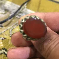 انگشتر عقیق با رکاب نقره