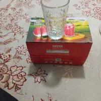 لیوان شیشه ای زیبا