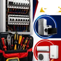 نصب و تعمیر لوازم برقی ،UPS ،تابلو برق پکیج،کولر