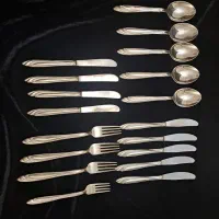 قاشق و چنگال و چاقو روکش نقره