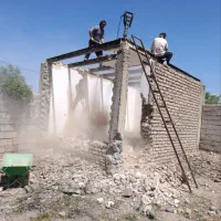 تخریب ساختمان جوانان زنجان کلئ جزئ درکمترین زمان