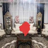 پرده سفید و سرمه ای