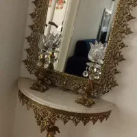 آینه و شمعدان برنجی