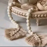 تسبیح مهره چوبی ریسه مهره چوبی دکوراتیو