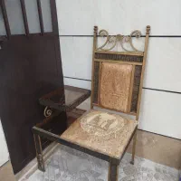 میز تلفن فلزی مبله