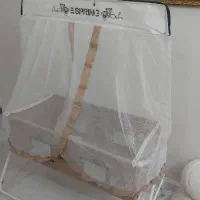گهواره  نوزادی و پشه بند دار قابل حمل