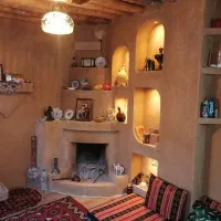 کاهگل،شومینه ،کباب پز گچکاری،سنتی،ابزار