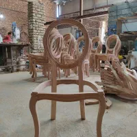 کلاف خام صندلی لویی فرانسوی ابزاری سماقی خراطی