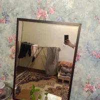 آینه اتاق خواب تک دور چوب