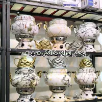 سماور بدون تنوره ۳کاره طرح دار با قوری وارسال