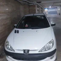پژو۲۰۶ تیپ ۲  مدل ۹۸ کم کارکرد سفید صدفی