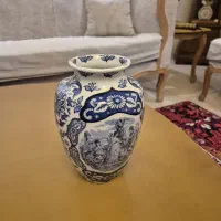 گلدان چینی قلم آبی