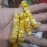 تسبیح یاغ بال رنگ واقعی عسل کره