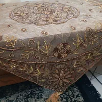 رومیزی و رو اپنی تور منجوق و ملیله کاری