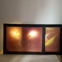2 عدد تابلو چراغ دار LED