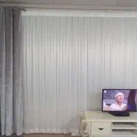 پرده پذیرایی شاین دار کاملا سالم درحدنوقیمت عالی