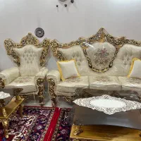 مبل سلطنتی ۹نفره صفربه خاطرجابه جایی میفروشم