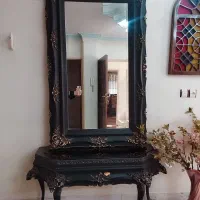 آینه و کنسول چوبی