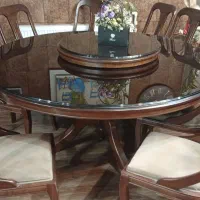میز نهارخوری گرد 8نفرهر