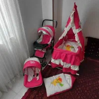 ست کامل کالسکه، تخت، کریر، قنداق فرنگی + سایر