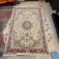 فرش کاشمر گل ابریشم ۶ متری جفت