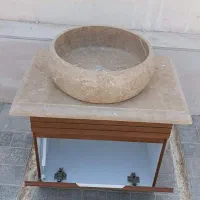 روشویی سنگ با کابینت ضد آب