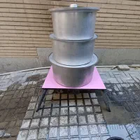قابلمه و تشت و آبکش