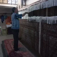 فرش دستباف سالاری ماهی خوی کرم